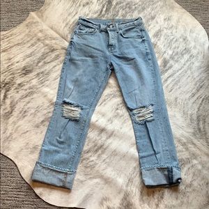 7 For All Man Kind crop jeans